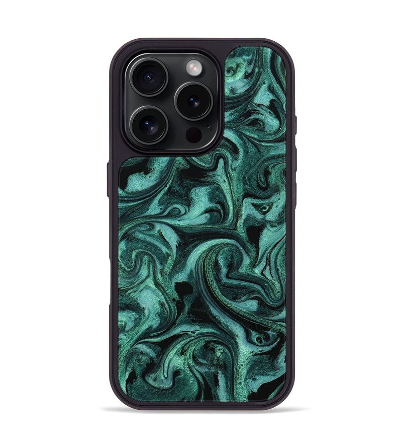 iPhone 16 Pro ResinArt Phone Case - Clem (Green, 800067)