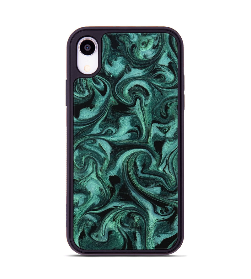 iPhone Xr ResinArt Phone Case - Clem (Green, 800067)