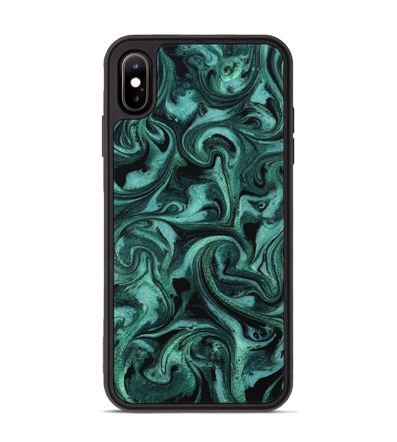 iPhone Xs Max ResinArt Phone Case - Clem (Green, 800067)