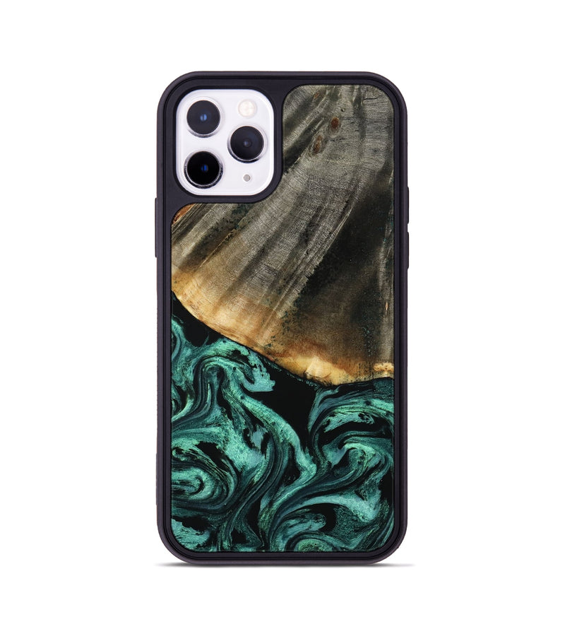 iPhone 11 Pro Wood Phone Case - Jerome (Green, 800068)