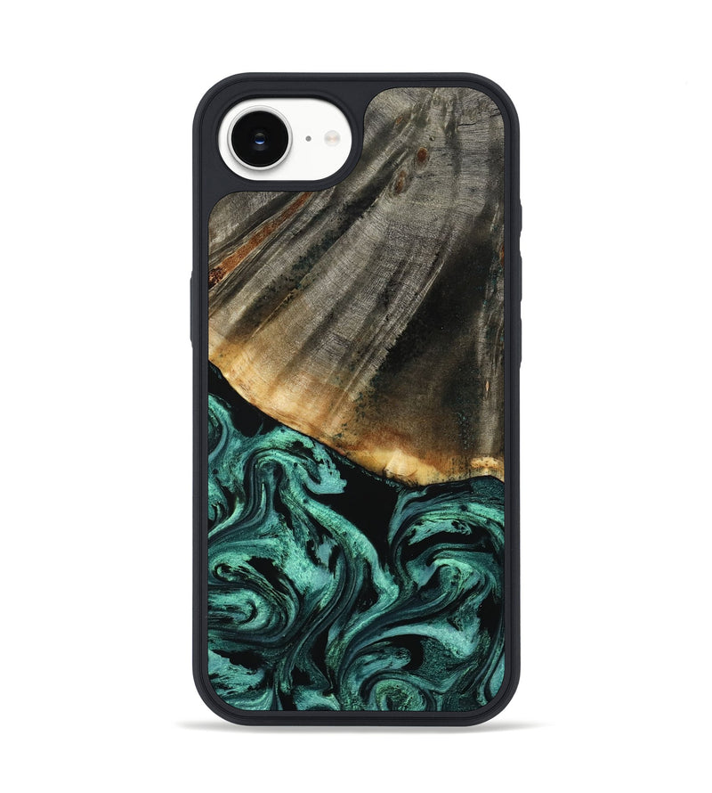 iPhone 16e Wood Phone Case - Jerome (Green, 800068)