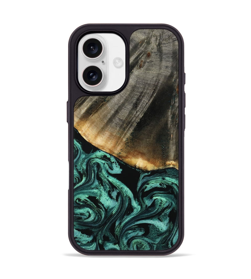 iPhone 17 Wood Phone Case - Jerome (Green, 800068)