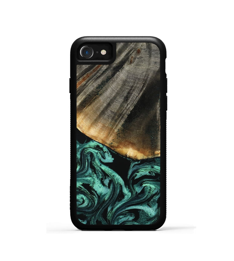 iPhone SE Wood Phone Case - Jerome (Green, 800068)