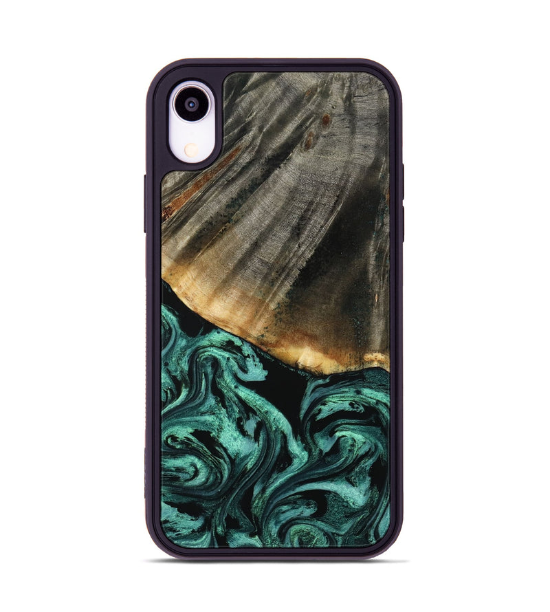 iPhone Xr Wood Phone Case - Jerome (Green, 800068)