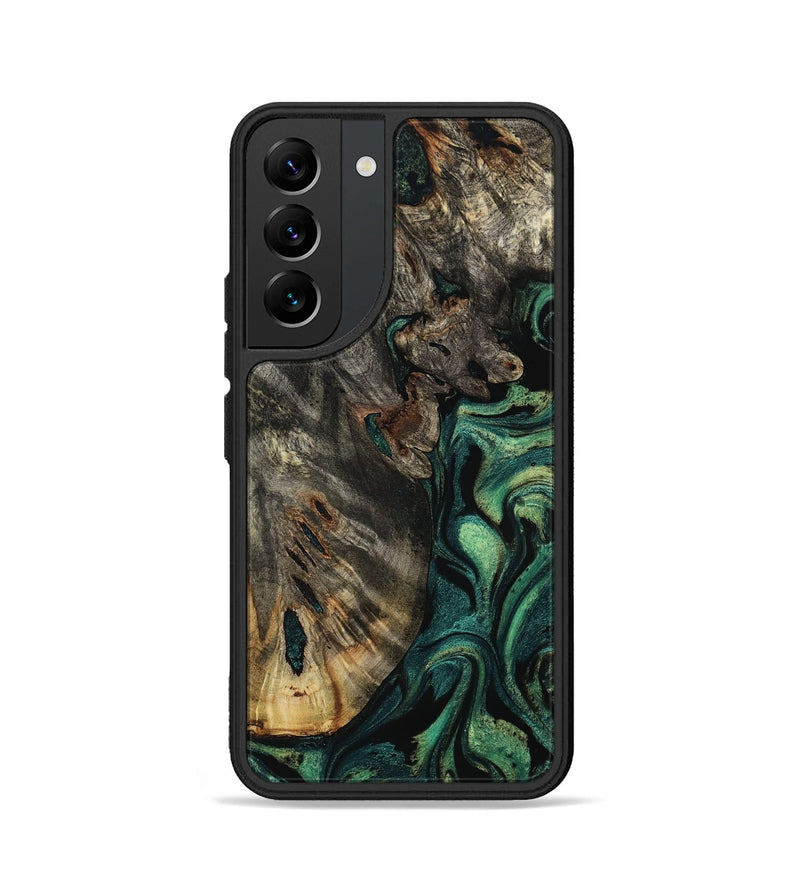 Galaxy S22 Wood Phone Case - Karon (Green, 800069)