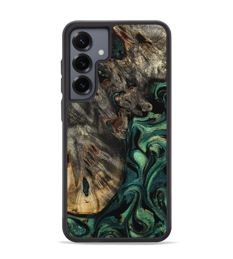 Galaxy S25 Plus Wood Phone Case - Karon (Green, 800069)
