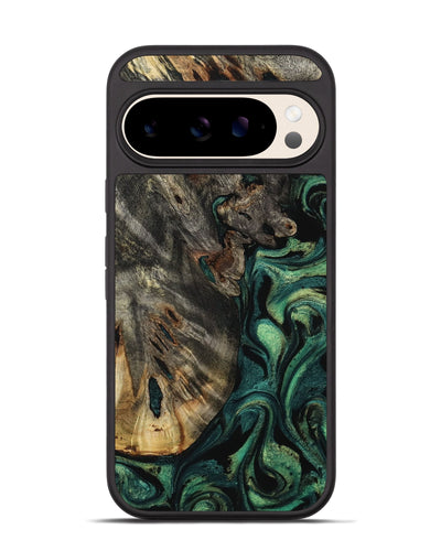 Pixel 10 Wood Phone Case - Karon (Green, 800069)
