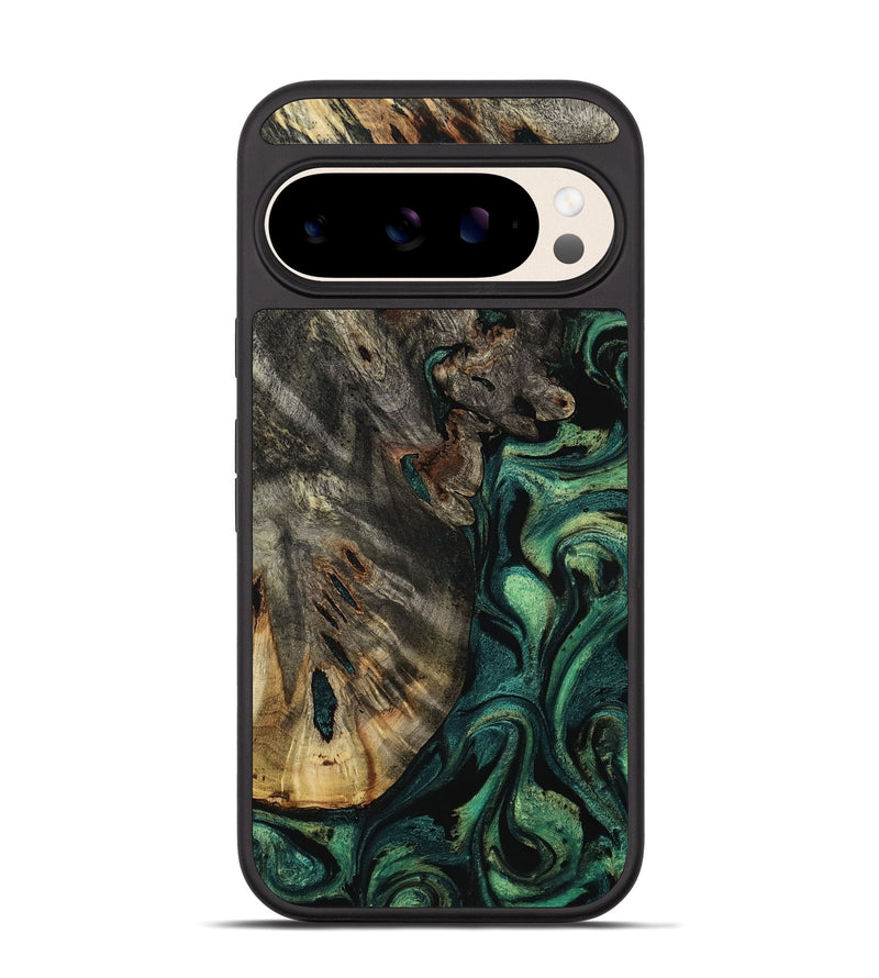 Pixel 10 Wood Phone Case - Karon (Green, 800069)