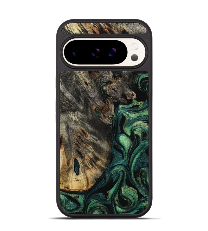 Pixel 9 Wood Phone Case - Karon (Green, 800069)