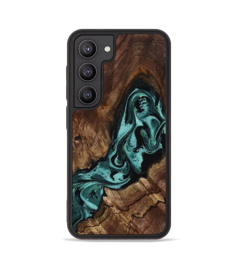 Galaxy S23 Wood Phone Case - Aron (Green, 800070)