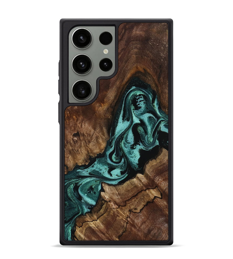 Galaxy S24 Ultra Wood Phone Case - Aron (Green, 800070)