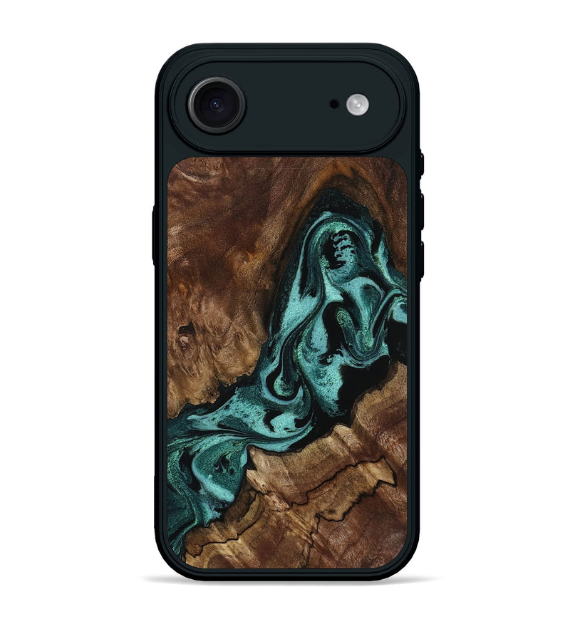 iPhone 17 Air Wood Phone Case - Aron (Green, 800070)