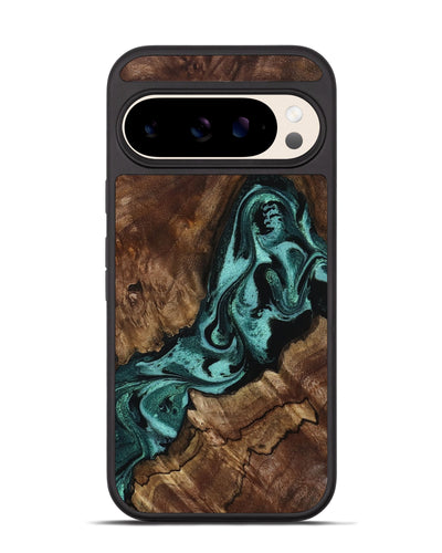 Pixel 10 Wood Phone Case - Aron (Green, 800070)