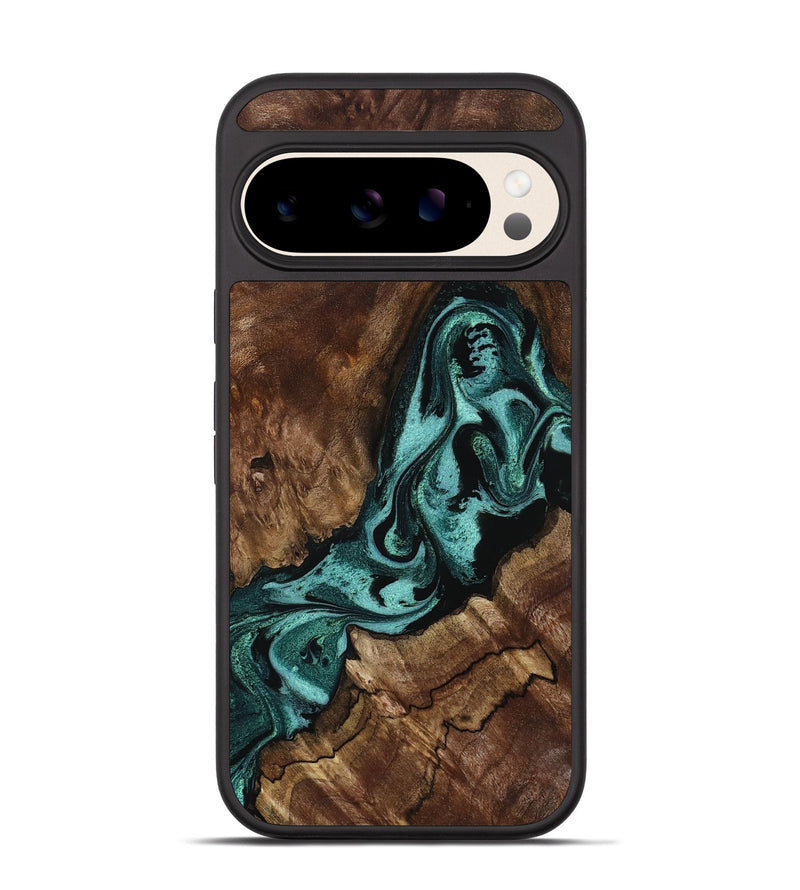 Pixel 10 Wood Phone Case - Aron (Green, 800070)