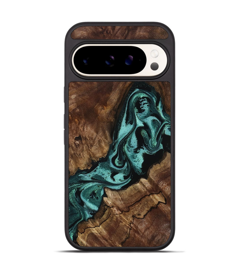 Pixel 9 Wood Phone Case - Aron (Green, 800070)
