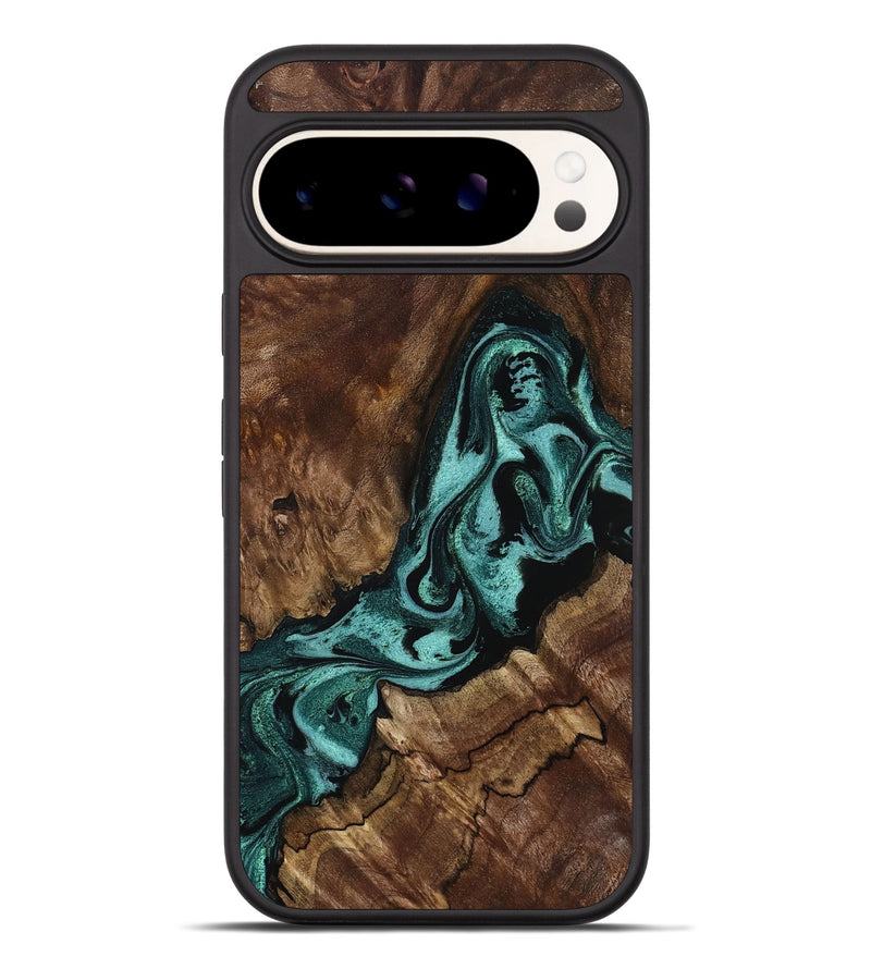 Pixel 9 Pro XL Wood Phone Case - Aron (Green, 800070)