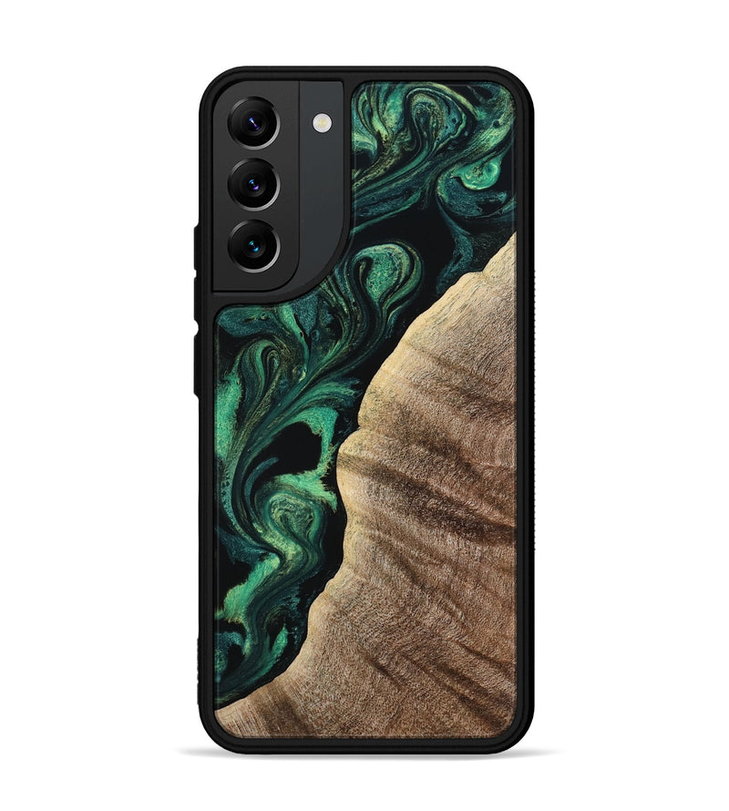 Galaxy S22 Plus Wood Phone Case - Devonte (Green, 800071)