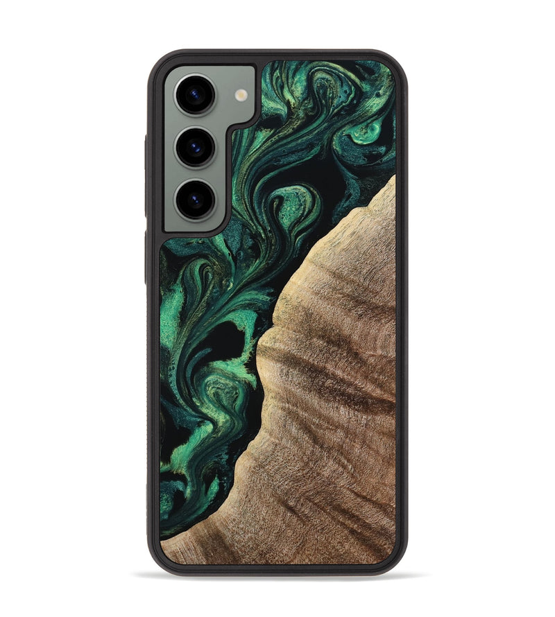 Galaxy S23 Plus Wood Phone Case - Devonte (Green, 800071)