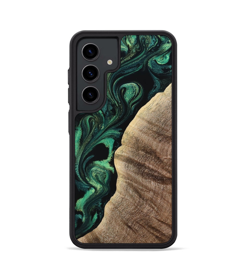 Galaxy S24 Wood Phone Case - Devonte (Green, 800071)