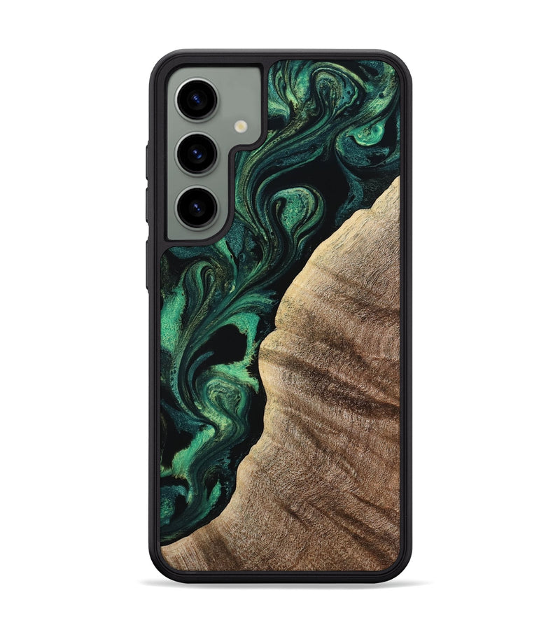 Galaxy S24 Plus Wood Phone Case - Devonte (Green, 800071)