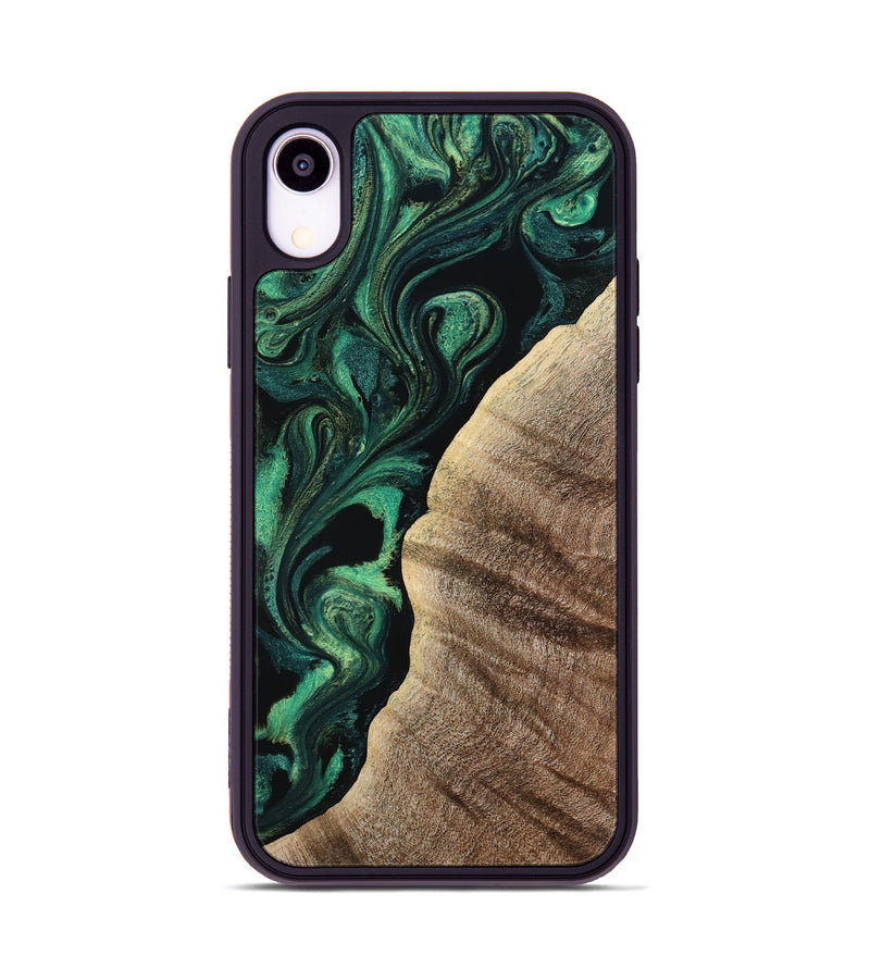 iPhone Xr Wood Phone Case - Devonte (Green, 800071)
