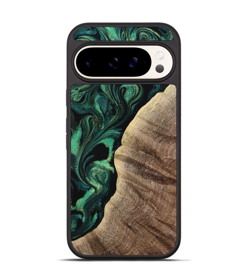 Pixel 9 Wood Phone Case - Devonte (Green, 800071)