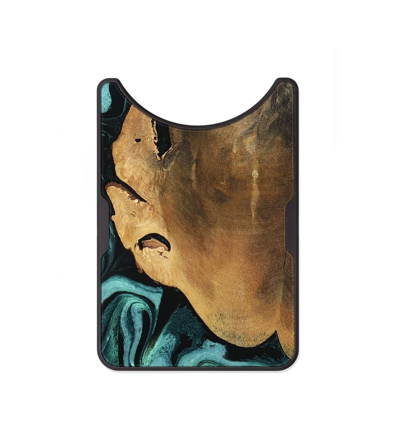 Alloy Wood Wallet - Lakesha (Green, 800072)