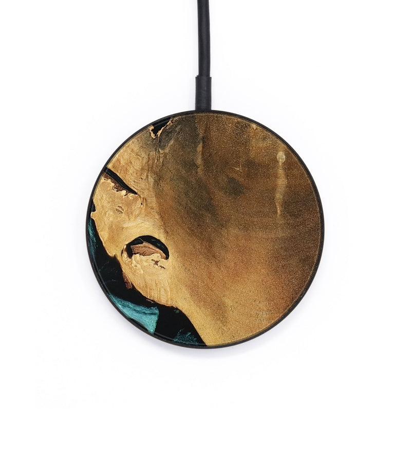 Circle Wood Wireless Charger - Lakesha (Green, 800072)