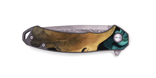EDC Wood Pocket Knife - Lakesha (Green, 800072)