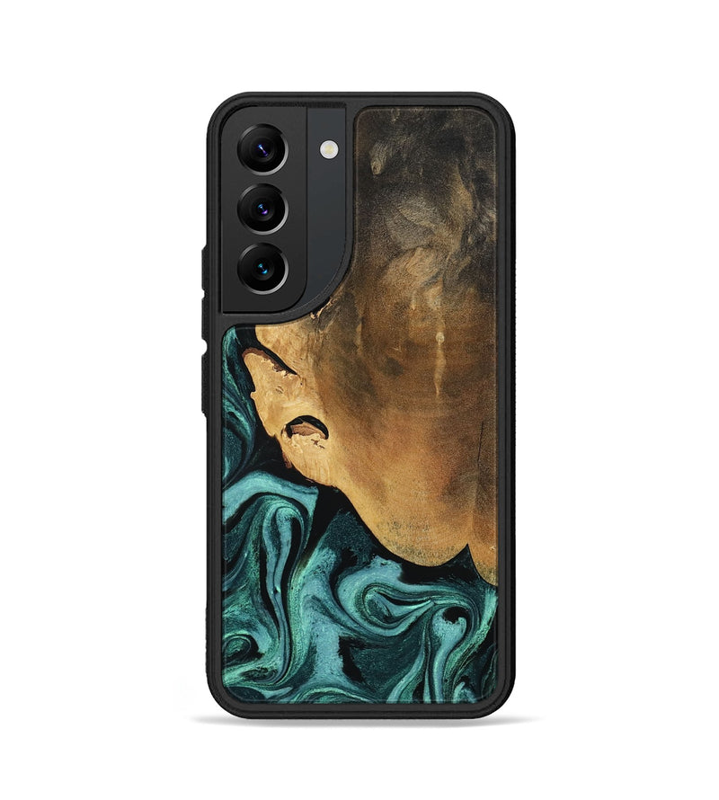 Galaxy S22 Wood Phone Case - Lakesha (Green, 800072)