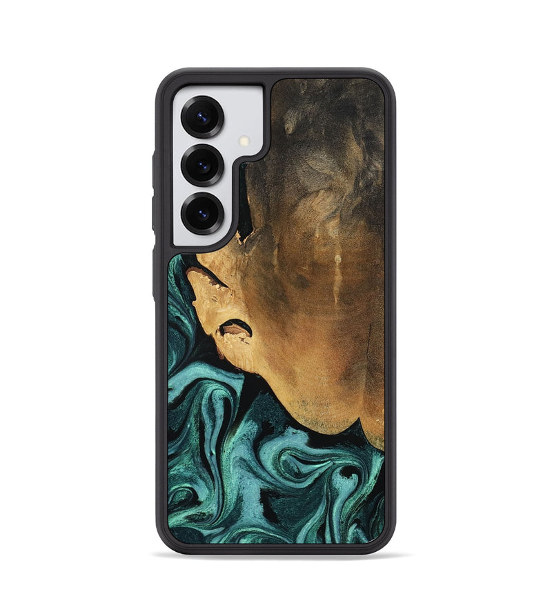 Galaxy S25 Wood Phone Case - Lakesha (Green, 800072)