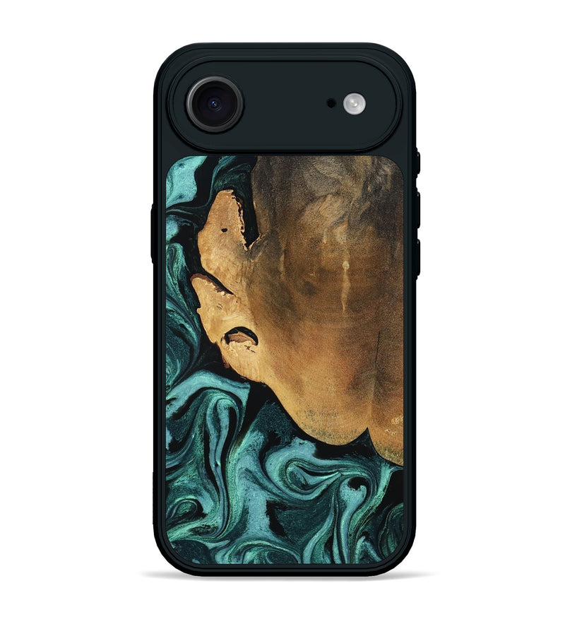 iPhone 17 Air Wood Phone Case - Lakesha (Green, 800072)