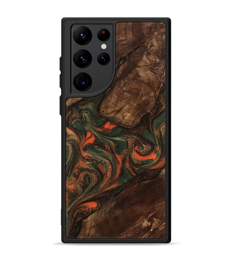 Galaxy S22 Ultra Wood Phone Case - Ethan (Green, 800073)