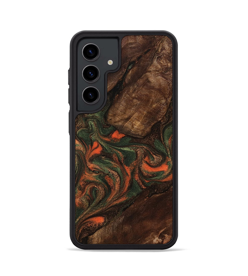 Galaxy S24 Wood Phone Case - Ethan (Green, 800073)