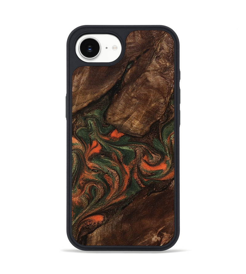 iPhone 16e Wood Phone Case - Ethan (Green, 800073)