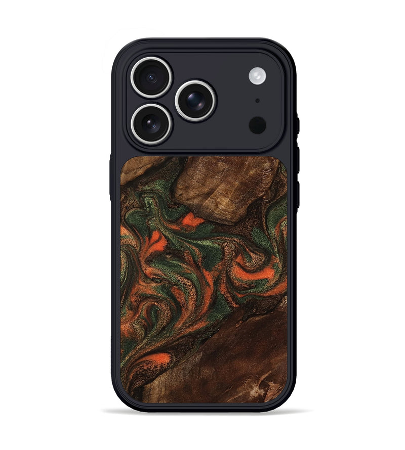 iPhone 17 Pro Wood Phone Case - Ethan (Green, 800073)