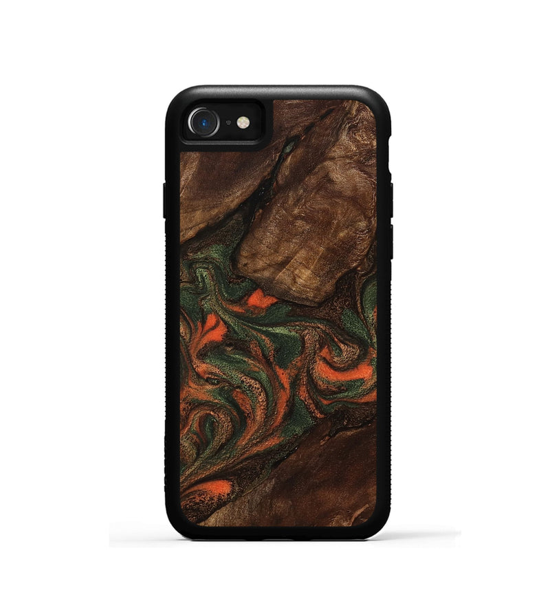 iPhone SE Wood Phone Case - Ethan (Green, 800073)