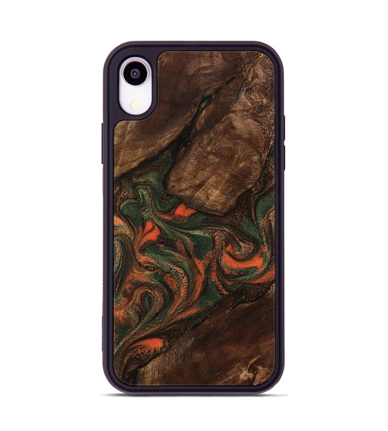 iPhone Xr Wood Phone Case - Ethan (Green, 800073)