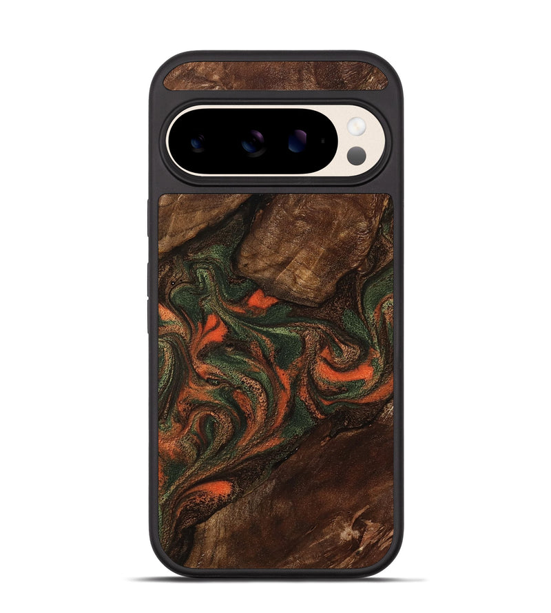 Pixel 10 Wood Phone Case - Ethan (Green, 800073)