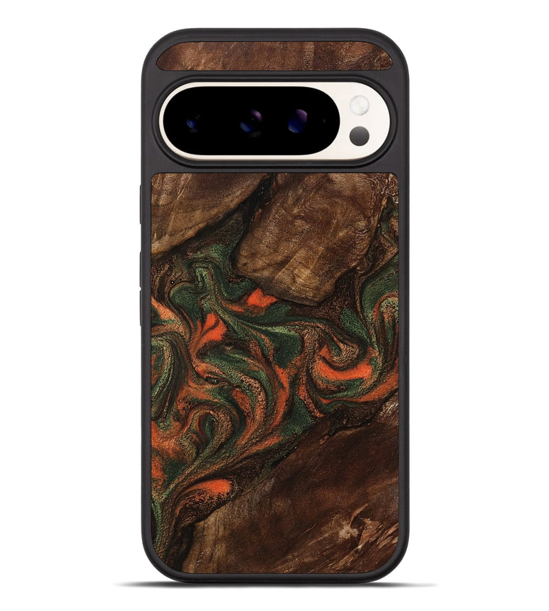 Pixel 10 Pro XL Wood Phone Case - Ethan (Green, 800073)