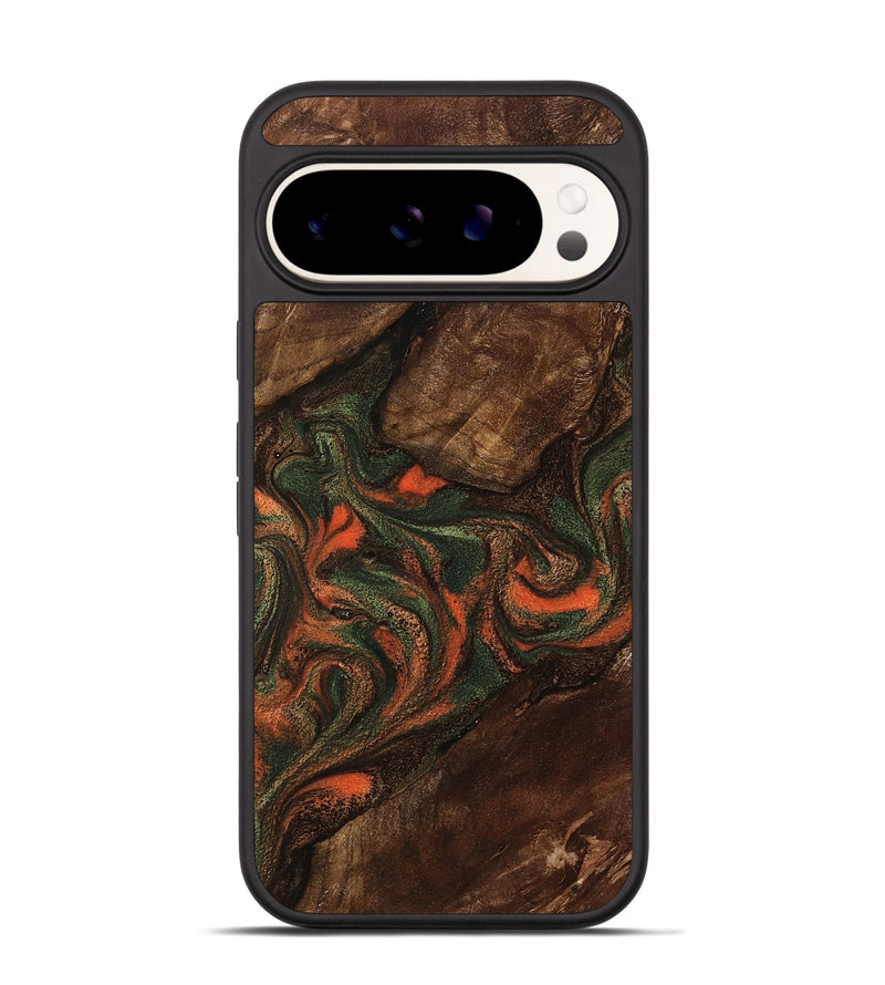 Pixel 9 Wood Phone Case - Ethan (Green, 800073)