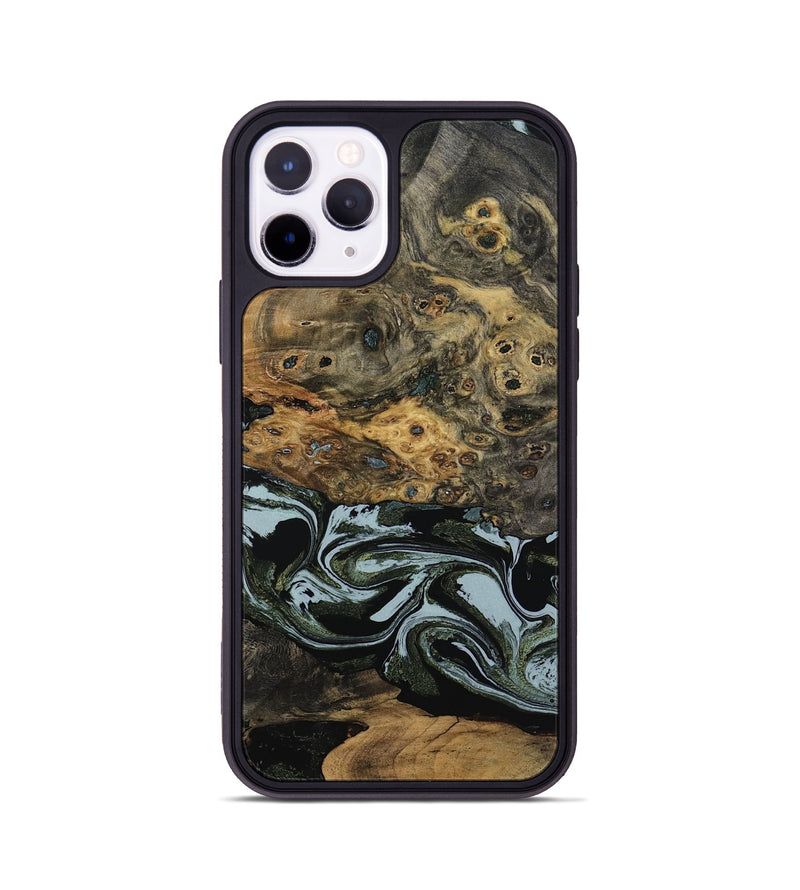 iPhone 11 Pro Wood Phone Case - Genesis (Green, 800074)