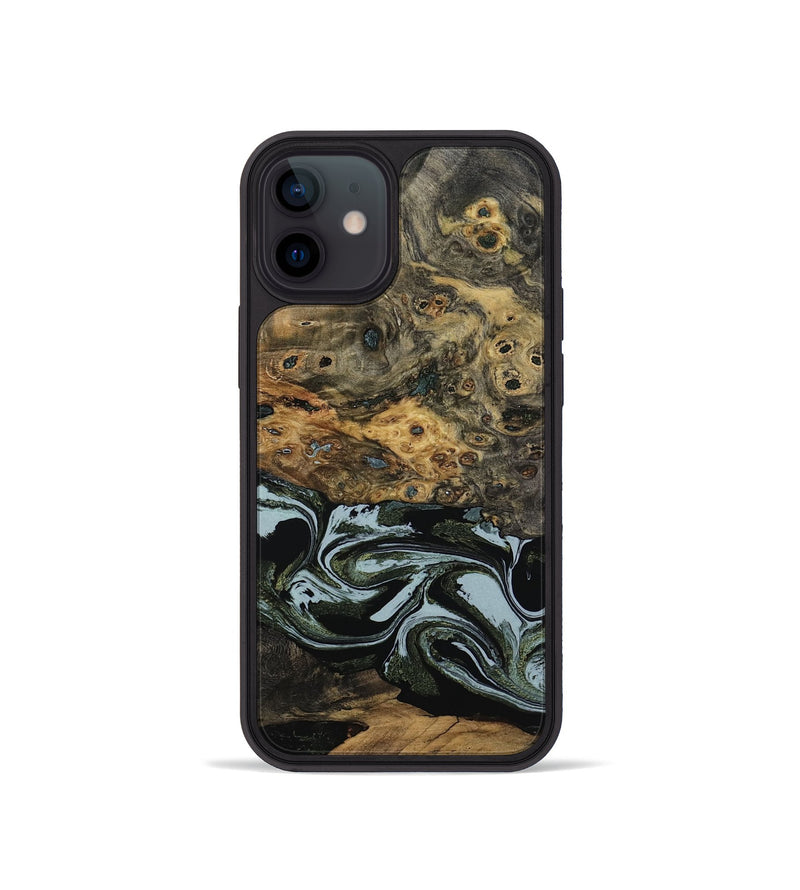 iPhone 12 mini Wood Phone Case - Genesis (Green, 800074)