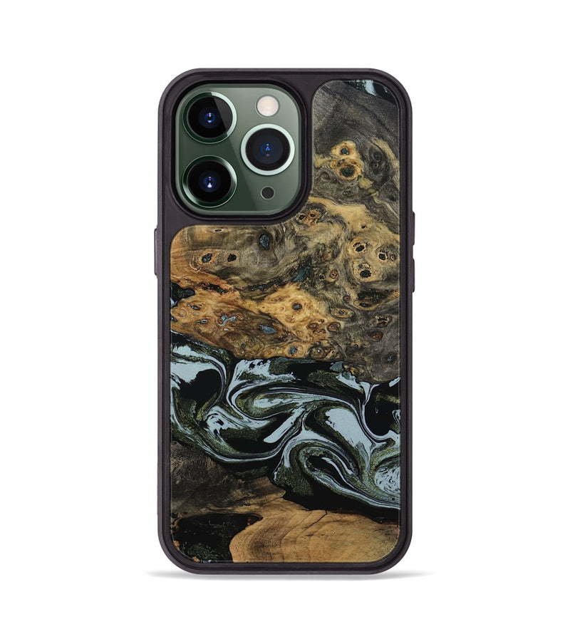 iPhone 13 Pro Wood Phone Case - Genesis (Green, 800074)
