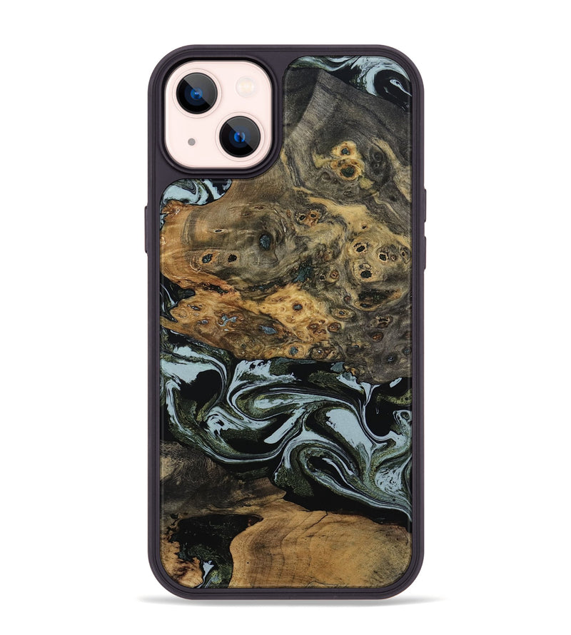 iPhone 14 Plus Wood Phone Case - Genesis (Green, 800074)