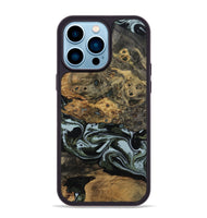 iPhone 14 Pro Max Wood Phone Case - Genesis (Green, 800074)