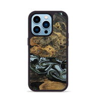 iPhone 14 Pro Wood Phone Case - Genesis (Green, 800074)