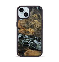 iPhone 15 Wood Phone Case - Genesis (Green, 800074)