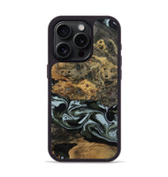 iPhone 15 Pro Wood Phone Case - Genesis (Green, 800074)