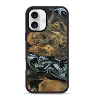 iPhone 16 Plus Wood Phone Case - Genesis (Green, 800074)
